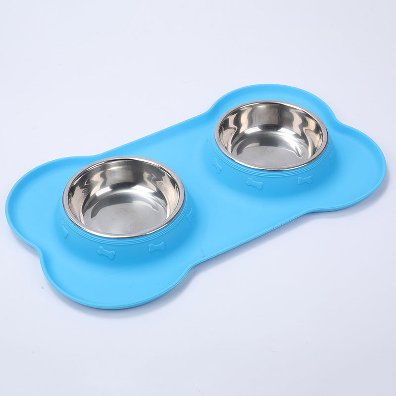 Silicone Pet Bowl Roll Edge Anti Spill Portable And Foldable