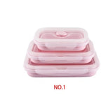Creative Silicone Foldable Lunch Box 3-piece Set