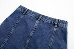 Women's Fashion Work Section Denim Half Skirt
