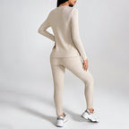 2 Piece Lounge Sets For Women Casual Pajamas Fall Fashion Outfits Long Sleeve Ribbed Knit Sweatsuits