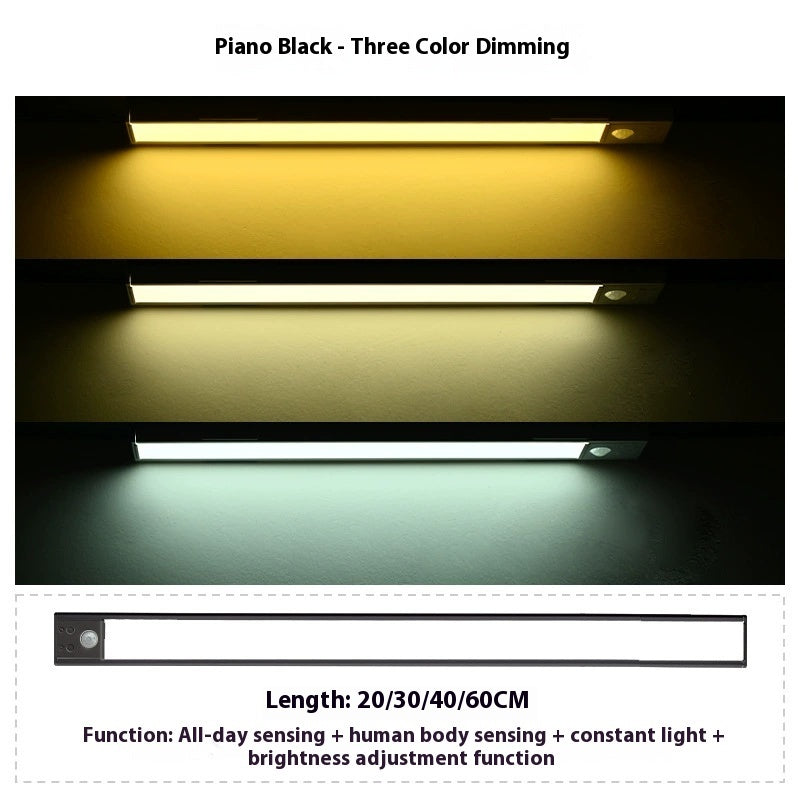 LED Ultra-thin Magnetic Self-adhesive Wardrobe And Cabinet Wine Cabinet Light Bar