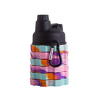 Sports Fitness Portable Silicone Foldable Retractable Mountaineering Cycling Water Bottle