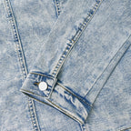 Men's Shirt Denim Shirt Jacket Trendy Simple All-match Slimming Slim Fit Polo Collar Jacket