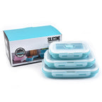 Creative Silicone Foldable Lunch Box 3-piece Set