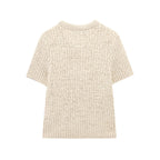 Transparent Organza Bowknot Decoration Knitted Coat