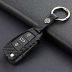 Carbon Fiber Silicone Foldable Remote Control Key Case