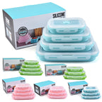 Creative Silicone Foldable Lunch Box 3-piece Set