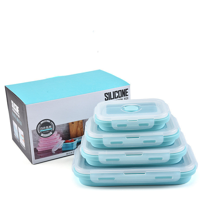 Creative Silicone Foldable Lunch Box 3-piece Set