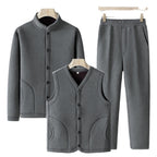 Men's Large Size Velvet Sport Suit