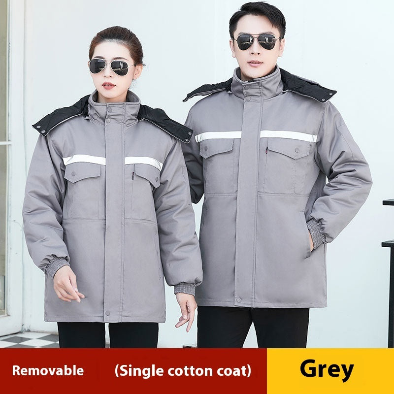 Winter Work Clothes Cotton-padded Coat For Men