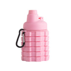 Sports Fitness Portable Silicone Foldable Retractable Mountaineering Cycling Water Bottle