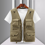 Outdoor Large Size Men's Multi-pocket Vest