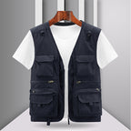 Outdoor Large Size Men's Multi-pocket Vest