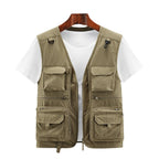 Outdoor Large Size Men's Multi-pocket Vest