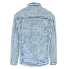Men's Shirt Denim Shirt Jacket Trendy Simple All-match Slimming Slim Fit Polo Collar Jacket