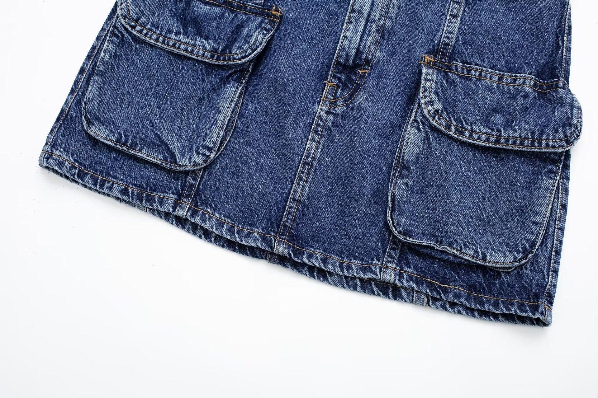 Women's Fashion Work Section Denim Half Skirt