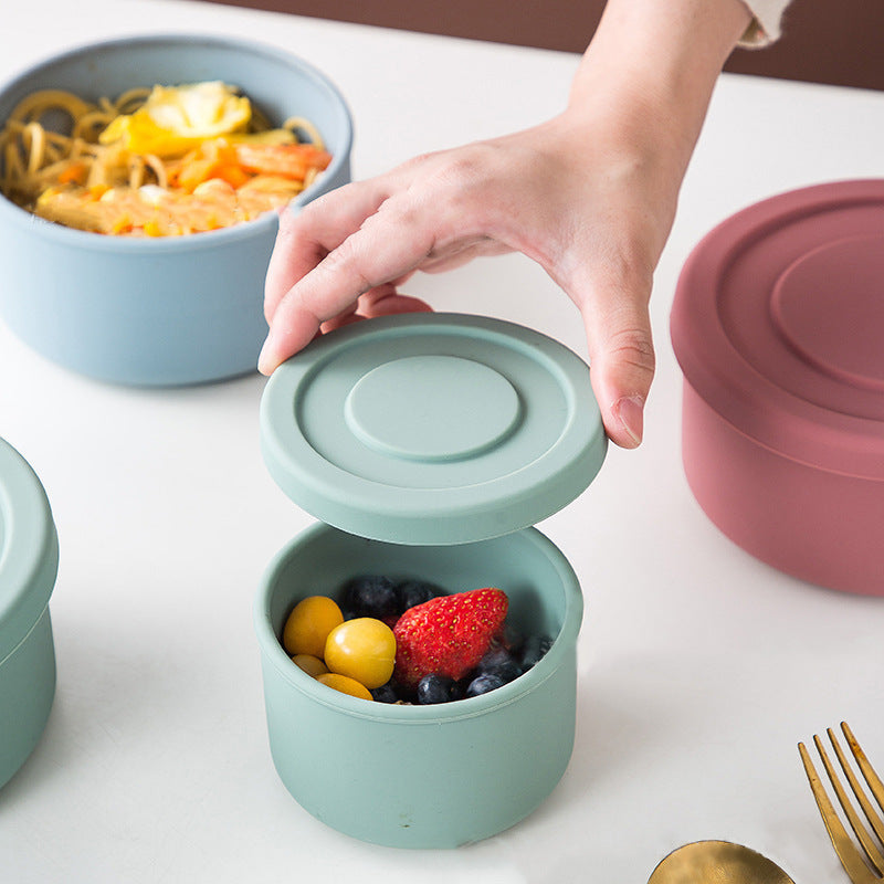 Microwaveable Foldable Silicone Sealed Lunch Box