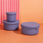 Microwaveable Foldable Silicone Sealed Lunch Box