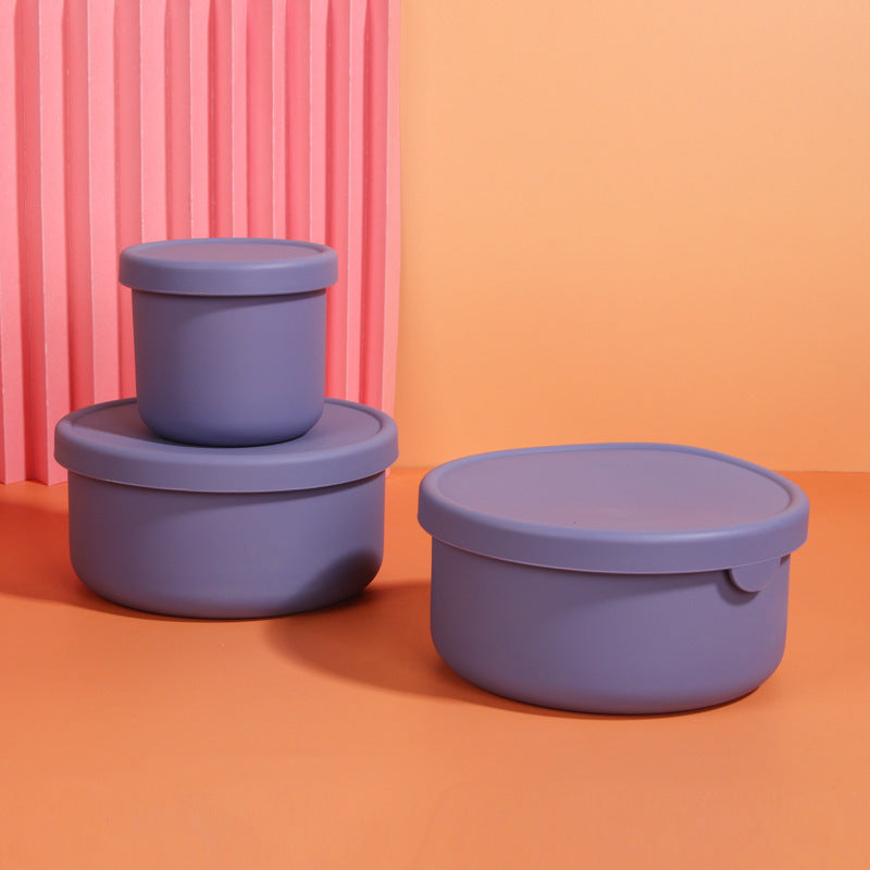 Microwaveable Foldable Silicone Sealed Lunch Box