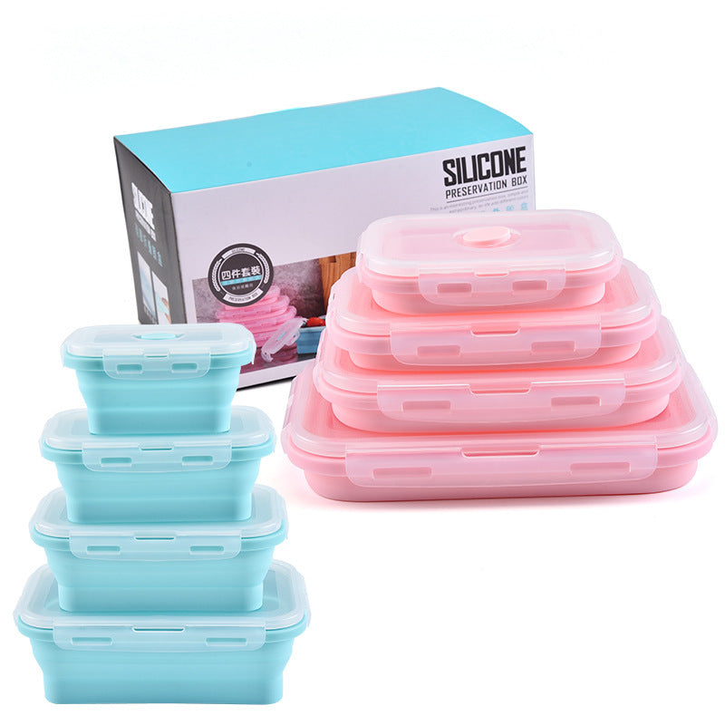 Creative Silicone Foldable Lunch Box 3-piece Set